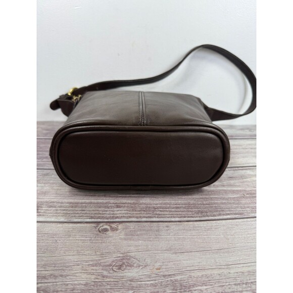Vintage COACH 4148 Dark Brown Leather Soho Shoulder Bag Made in USA EXCELLENT - Picture 6 of 16